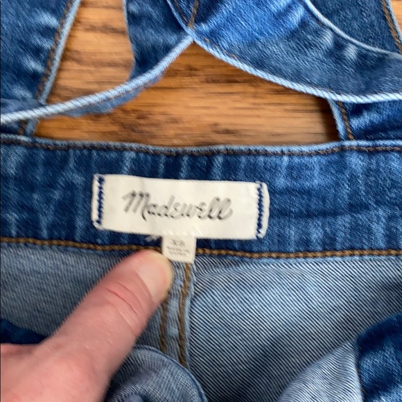 MADEWELL Skinny Blue Overalls Jeans Sz XS - Picture 9 of 11